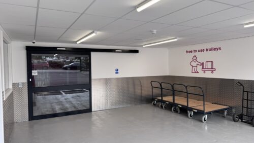 Image of the access control area at a self storage facility