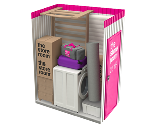 25 sq ft storage room
